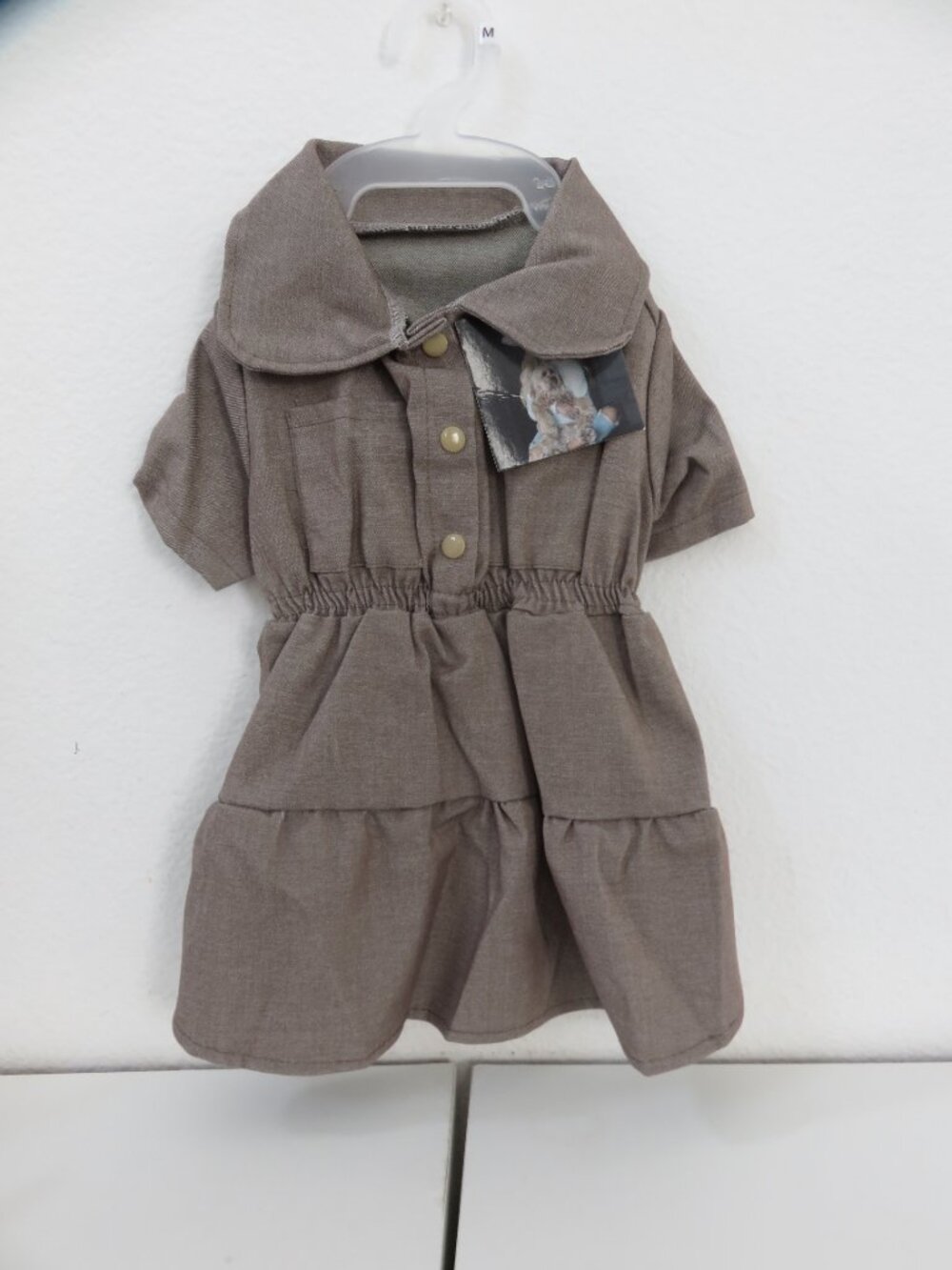 (#144) Jessica Simpson Ruffle Brown dress Pet Clothing
